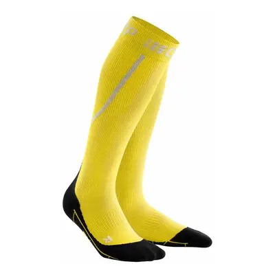 Women's Winter Compression Knee-High Socks CEP Yellow/Black