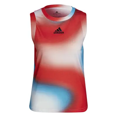 adidas Melbourne Women's Printed Match Tank Tank White/Red/Blue