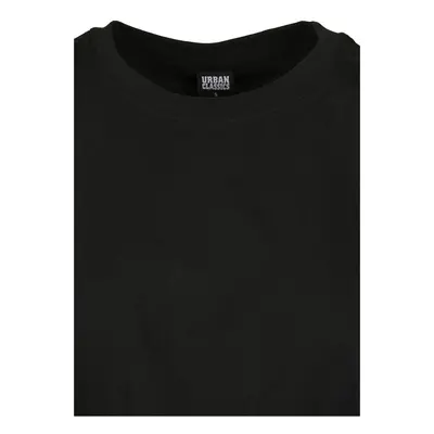 Women's T-shirt with extended shoulder black