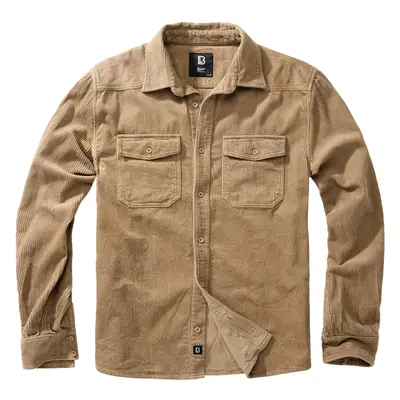 Corduroy Classic Long Sleeve Shirt Camel