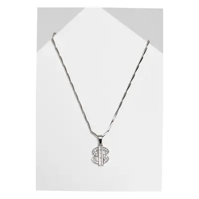 Small Dollar Necklace - Silver Color