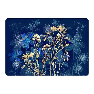 Bertoni Home Unisex's Rectangular Table Pad Midnight Navy Blue