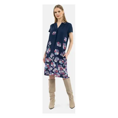 Volcano Woman's Dress G-JUNE Navy Blue