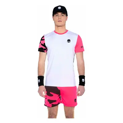 Men's T-Shirt Hydrogen Tech Camo Tee White/Fuchsia Fluo