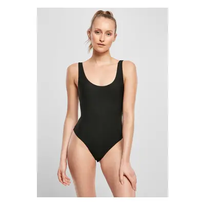 Women's Shiny Rib Body Black