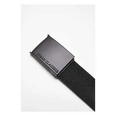 Colorful canvas belt with buckle black