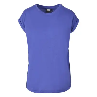 Women's T-shirt with extended shoulder blue-purple