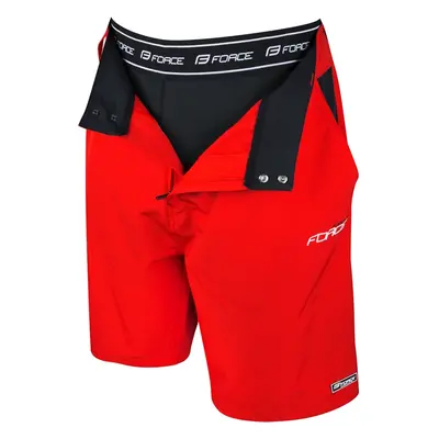 Men's Force Blade MTB Bib Shorts with Removable Chamois Red