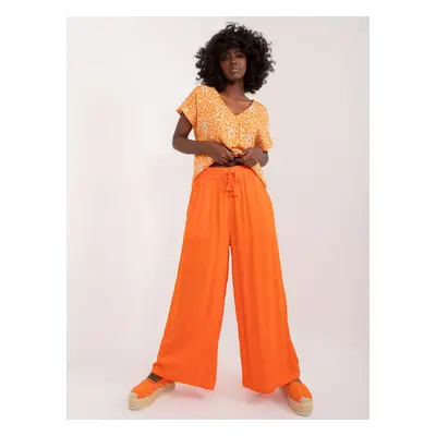 Orange wide palazzo pants SUBLEVEL