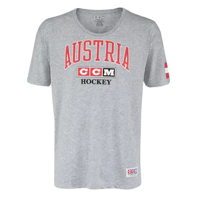 Men's T-shirt CCM FLAG TEE TEAM AUSTRIA Athletic Grey