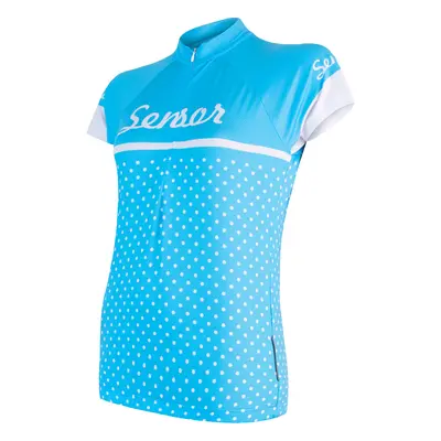 Women's Cycling Jersey Sensor Cyklo Dots Blue