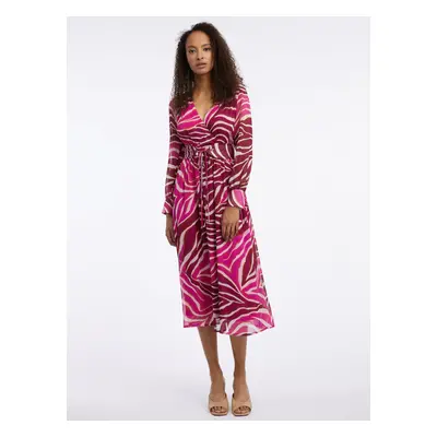 Orsay Burgundy-pink Women Patterned MaxiDresses - Women