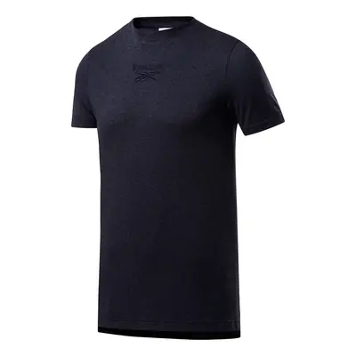 Men's T-shirt Reebok Melange navy blue