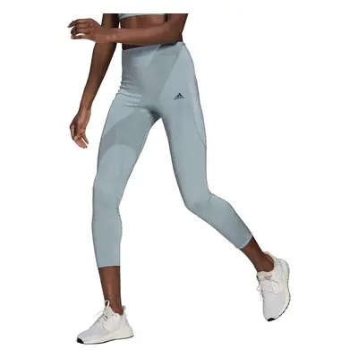 adidas Women's Fast Impact Shiny Running 7/8 Magic Grey Leggings