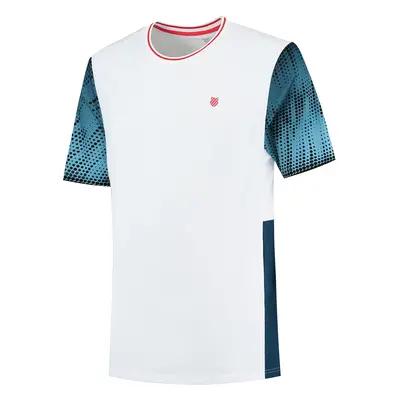 Men's T-Shirt K-Swiss Hypercourt Print Crew White