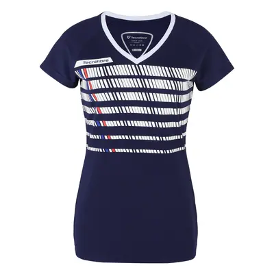 Dámské tričko Tecnifibre Lady F2 Navy/White