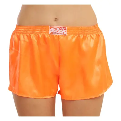 Women's briefs Styx classic elastic satin orange