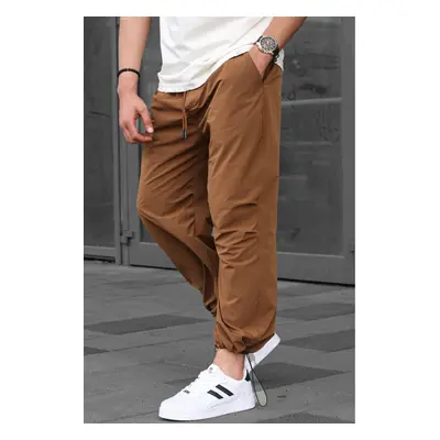 Madmext Men's Brown Regular Fit Parachute Trousers