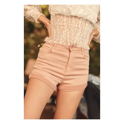 Pink Push Up Denim Shorts