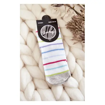 Kids Classic Cotton Socks White