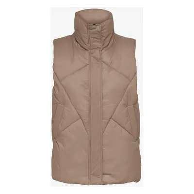 Beige quilted vest ONLY Palma