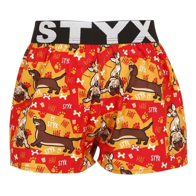 Kids shorts Styx art sports rubber dogs