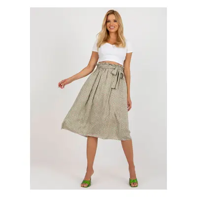 Light green and pink flowing skirt from RUE PARIS