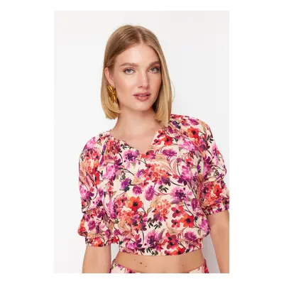 Trendyol Multicolor Printed Viscose Woven Blouse