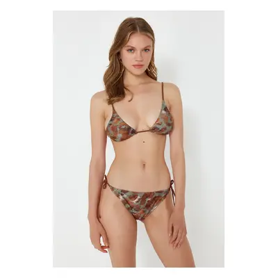 Trendyol Leopard Patterned Regular Bikini Bottom