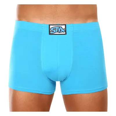 Men's boxer shorts Styx classic rubber light blue