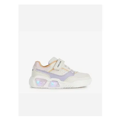 Light purple and white girly sneakers Geox - Girls