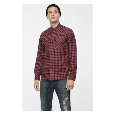 Shirt - Diesel SEASTLONGD SHIRT burgundy