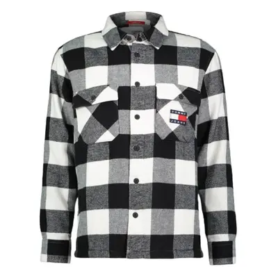 Tommy Jeans Shirt - TJM SHERPA FLANNEL OVERSHIRT white