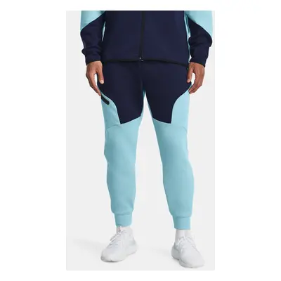 Modré sportovní tepláky Under Armour UA Unstoppable Flc Joggers