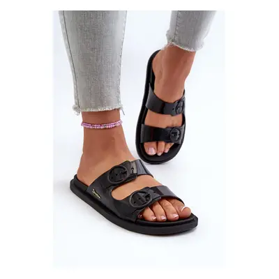 Women's slippers with buckles Ipanema Follow Fem Black