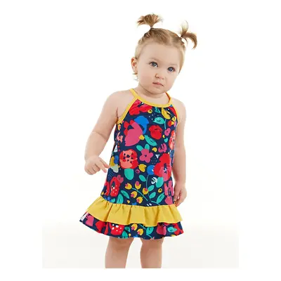 Denokids Floral Baby Girl Poplin Cotton Summer Strap Dress