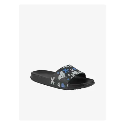 Black Kids Patterned Slippers Coqui Tora - Boys