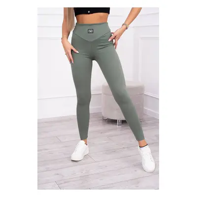 Ribbed leggings dark mint