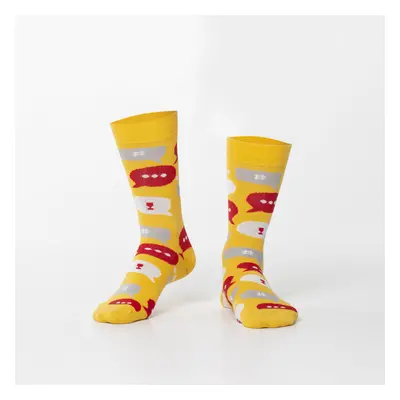 Yellow men's socks in the news