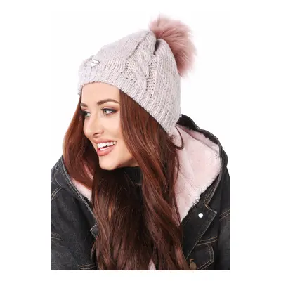 Powder winter beanie with pompom