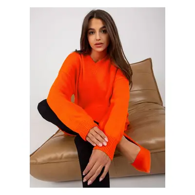 Orange knitted oversize dress RUE PARIS