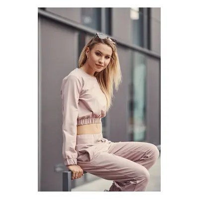 Ordinary women's tracksuit in cappuccino color