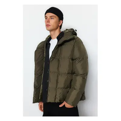 Trendyol Khaki Oversize Windproof Down Winter Jacket