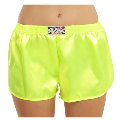 Women's shorts Styx classic rubber satin neon green