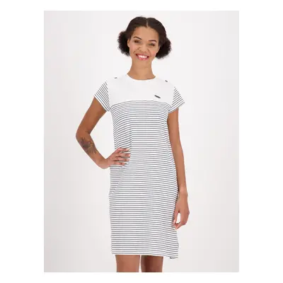 White striped dress with belt Alife and Kickin