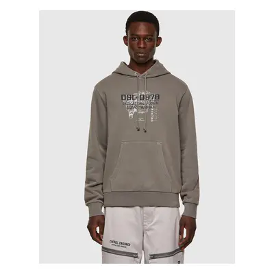 Sweatshirt - DIesel SGIRKHOODB3 SWEATSHIRT pale green