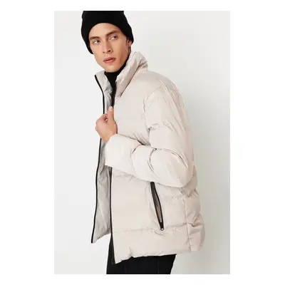 Trendyol Stone Regular Fit Wind Resistant Puffer Winter Coat