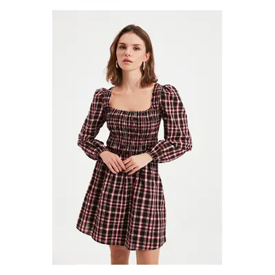 Trendyol Black Petite Square Collar Dress