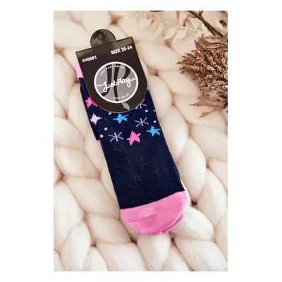 Children's classic cotton socks navy blue