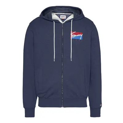 Tommy Jeans Sweatshirt - TJM ESSENTIAL ZIP THROUGH dark blue